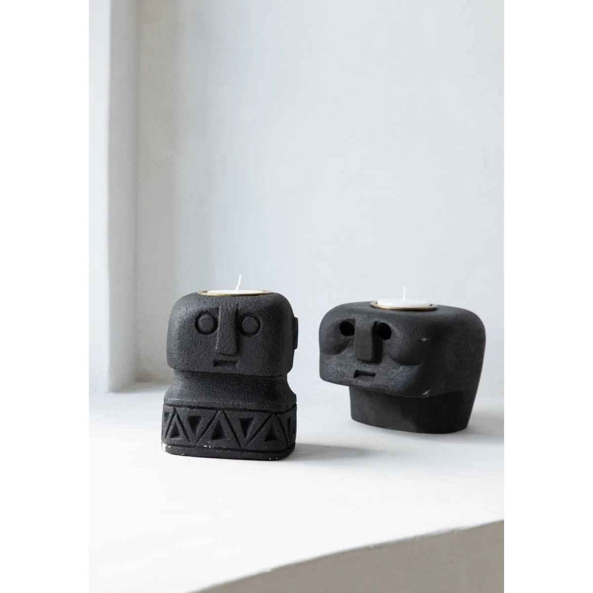 Der Sumba Stone %2326 Kerzenhalter Bazar Bizar Living