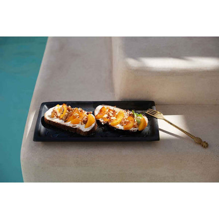 The Burned Sushi Teller - Schwarz - L Bazar Bizar Living