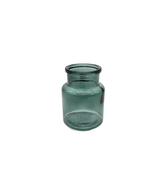 Flasche / Vase aus Glas grün