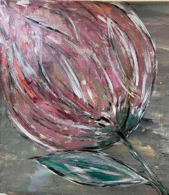 Gemälde Acryl „Pfingstrose