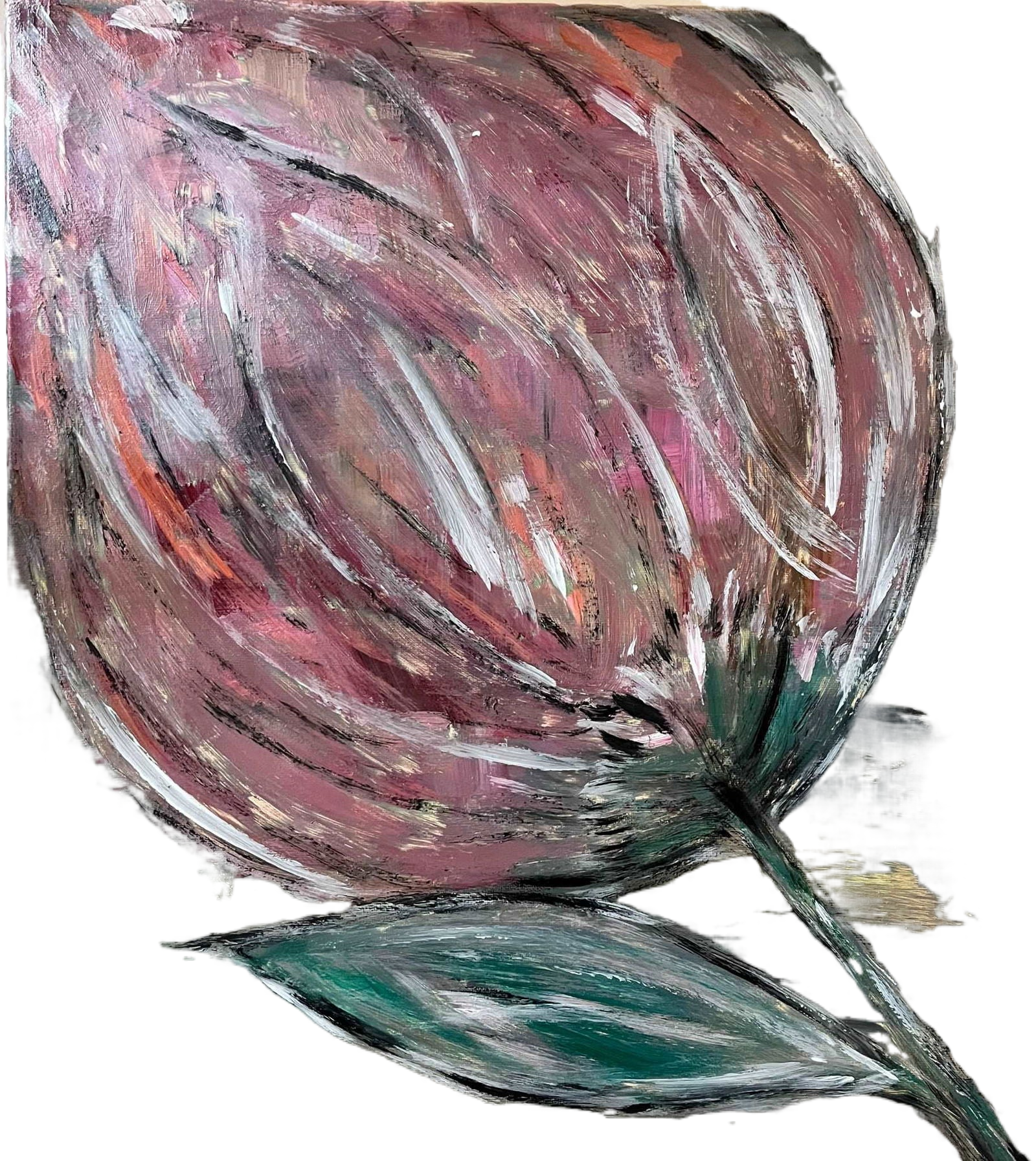 Gemälde Acryl „Pfingstrose pimis living by Konceptpunkt