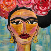 Gemälde „Frida Kahlo“ Acrylfarbe pimis living by Konceptpunkt