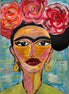 Gemälde „Frida Kahlo“ Acrylfarbe - Konceptpunkt Home, Deko und mehr …