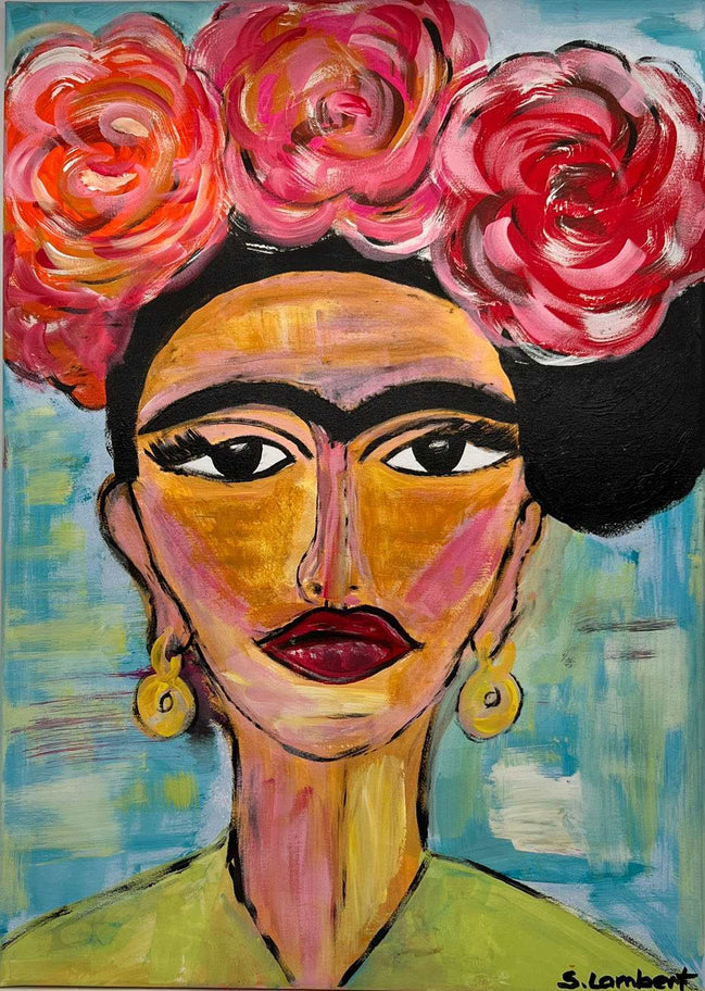 Gemälde „Frida Kahlo“ Acrylfarbe - Konceptpunkt Home, Deko und mehr …