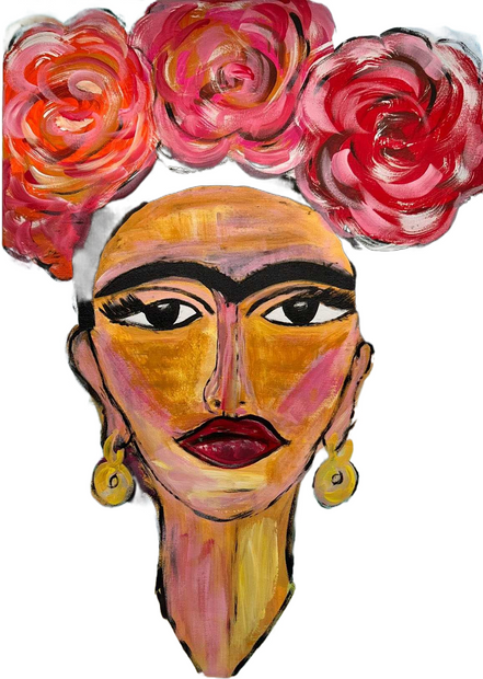 Gemälde „Frida Kahlo“ Acrylfarbe - Konceptpunkt Home, Deko und mehr …
