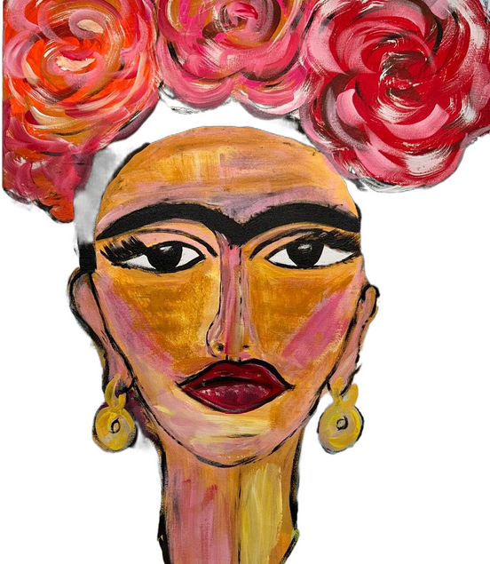 Gemälde „Frida Kahlo“ Acrylfarbe - Konceptpunkt Home, Deko und mehr …