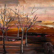 Gemälde „Frühlingserwachen“ Acrylfarbe pimis living by Konceptpunkt