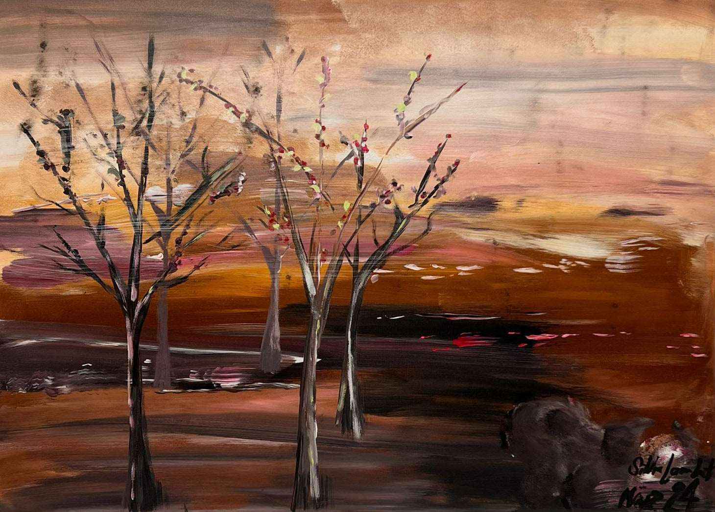 Gemälde „Frühlingserwachen“ Acrylfarbe pimis living by Konceptpunkt