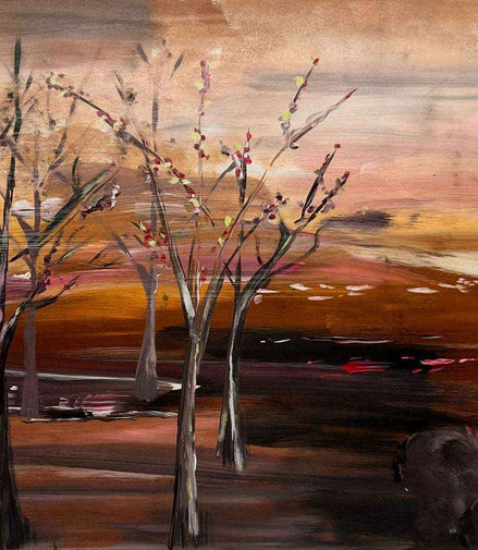 Gemälde „Frühlingserwachen“ Acrylfarbe