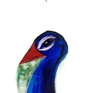 Gemälde „Pfau“ Acrylfarbe pimis living by Konceptpunkt