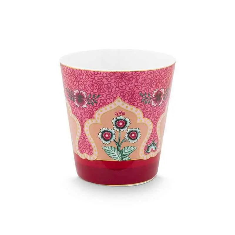 Giftset Mugs without Ear Oriental Flower Festival Dark Pink 230ml