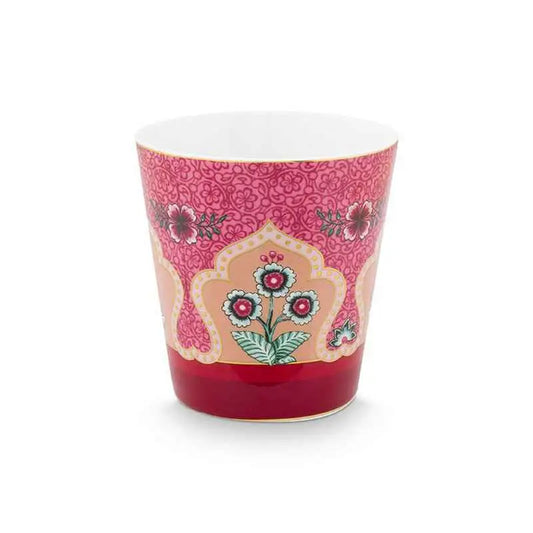Giftset Mugs without Ear Oriental Flower Festival Dark Pink 230ml