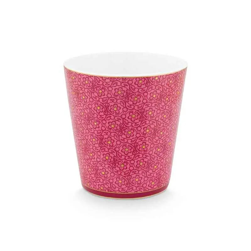 Giftset Mugs without Ear Oriental Flower Festival Dark Pink 230ml