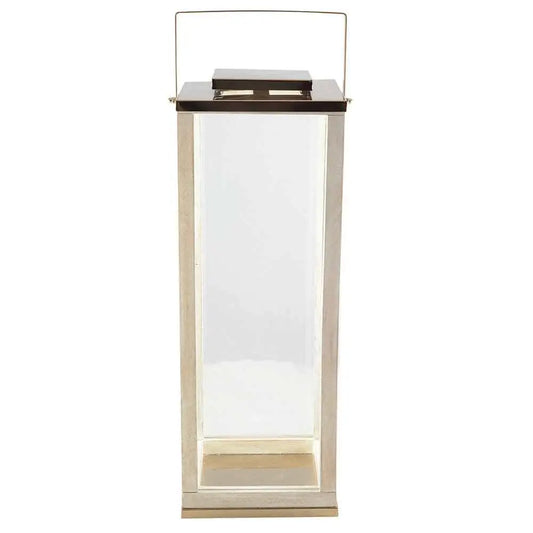 Große Glaslaterne 25x25x71cm