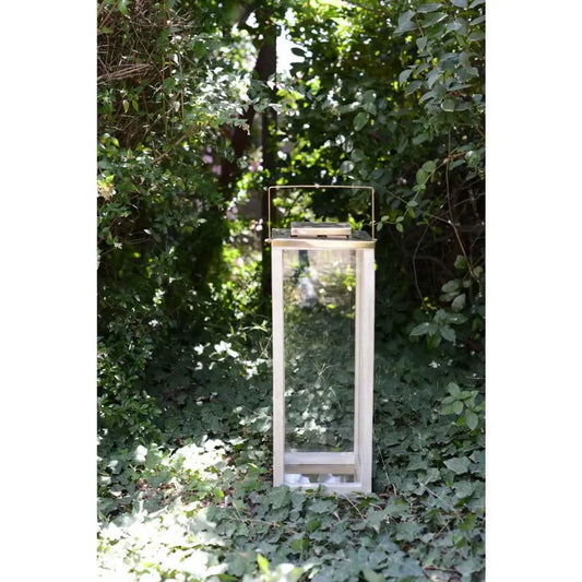 Große Glaslaterne 25x25x71cm