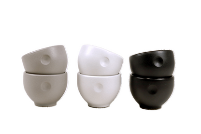 Handgemachte Keramik Espresso Tasse Ruhepunkt: Sand-grau - Pimis Living