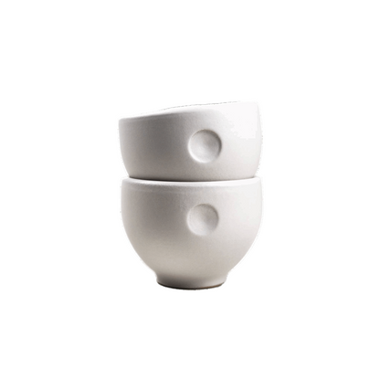 Handgemachte Keramik Espresso Tasse Ruhepunkt: Sand-grau - Pimis Living