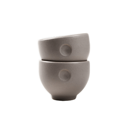 Handgemachte Keramik Espresso Tasse Ruhepunkt: Sand-grau - Pimis Living