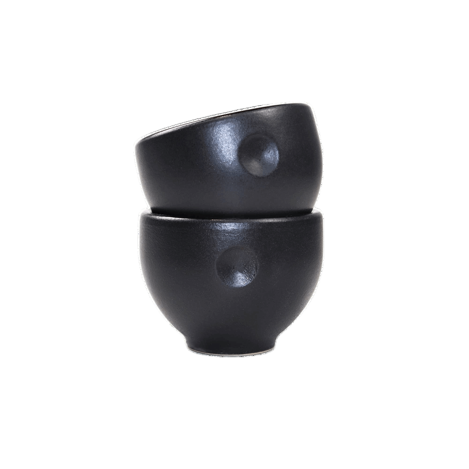 Handgemachte Keramik Espresso Tasse Ruhepunkt: Schwarz