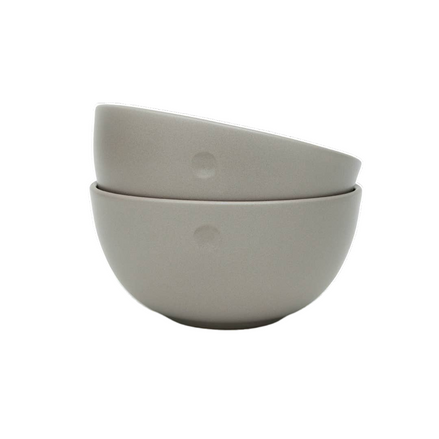 Handgemachte Keramik Frühstücksschale Ruhepunkt: Sand-grau