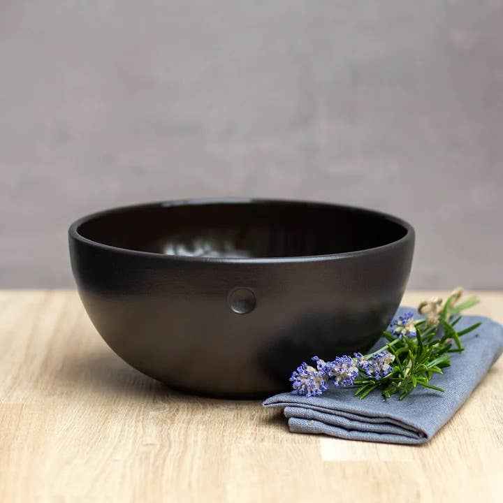 Handgemachte Keramik Frühstücksschale Ruhepunkt: Sand-grau - Pimis Living