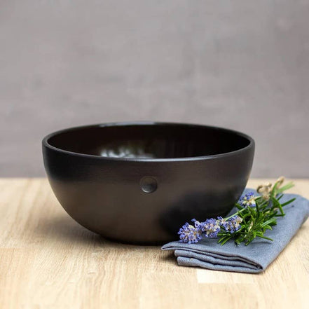 Handgemachte Keramik Frühstücksschale Ruhepunkt: Schwarz - Konceptpunkt Home, Deko und mehr …