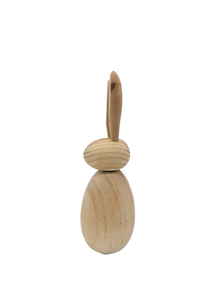 Hase aus Holz stehend, Naturfarben pimis living by Konceptpunkt