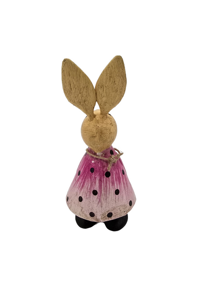 Hase aus Metall pink / Handarbeit Kanu