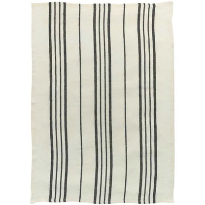Karma Gestreiftes Geschirrtuch Ecru/Schwarz 55 x 75