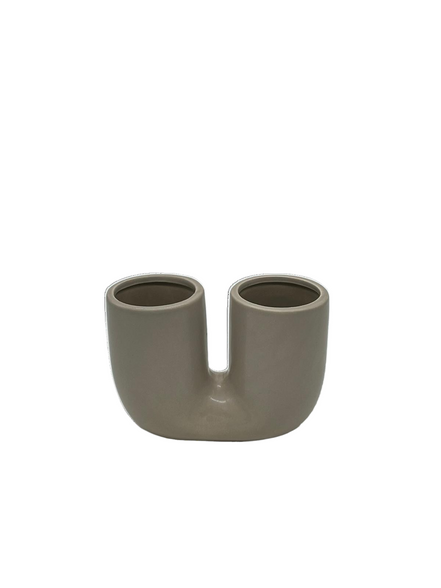 Keramikvase in U-Form - Konceptpunkt Home, Deko und mehr …