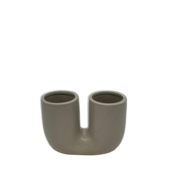 Keramikvase in U-Form - Konceptpunkt Home, Deko und mehr …