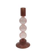Kerzenhalter aus Glas rosa pimis living by Konceptpunkt