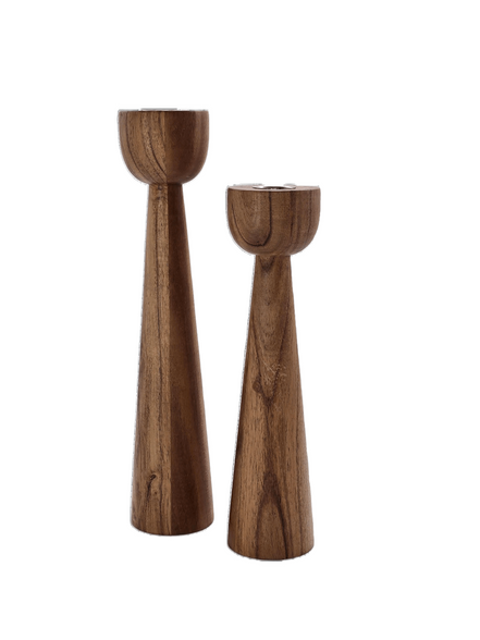 Kerzenhalter aus Holz (groß) - Kerzenständer