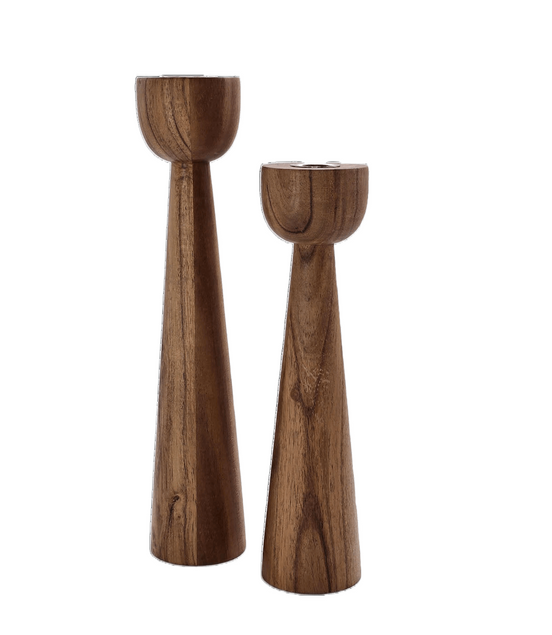 Kerzenhalter aus Holz (groß) - Kerzenständer