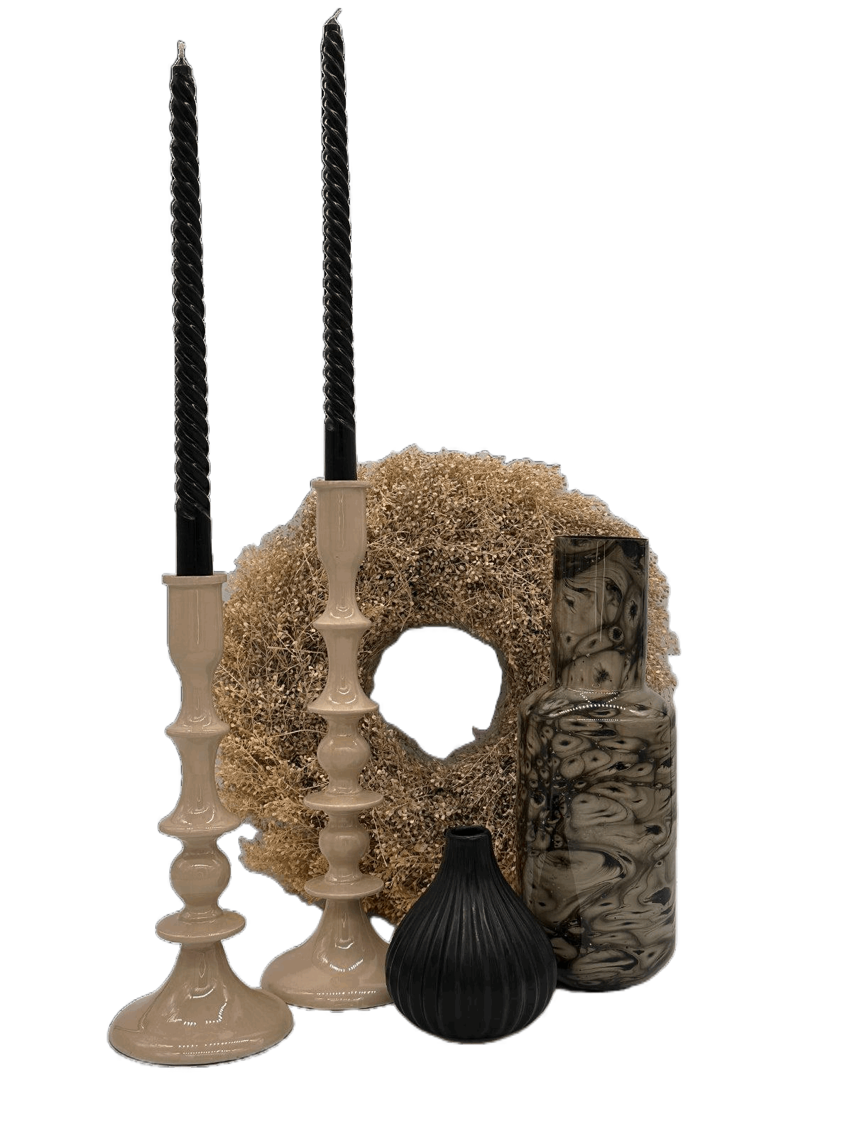 Kerzenhalter aus Keramik Creme Konceptpunkt Home, Deko und mehr …