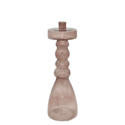 Kerzenhalter Pawn aus Glas in Rosa pimis living by Konceptpunkt
