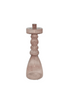 Kerzenhalter Pawn aus Glas in Rosa