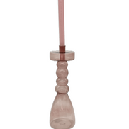 Kerzenhalter Pawn aus Glas in Rosa pimis living by Konceptpunkt