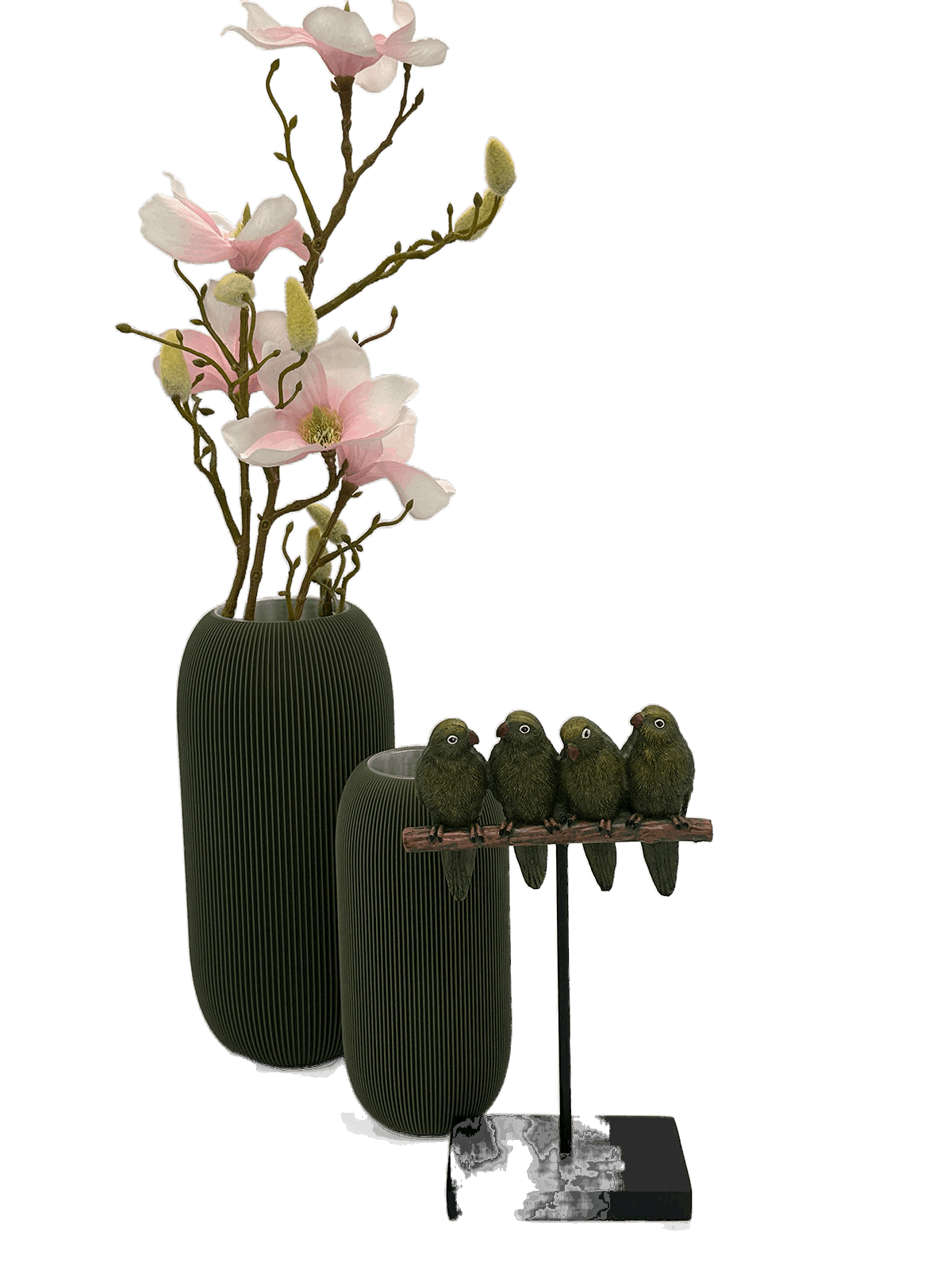 Magnolienzweig Kunststoff 85 cm hoch Rosa pimis living by Konceptpunkt