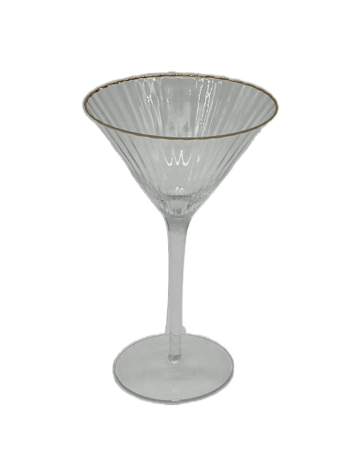 Martinigläser mit Goldrand 2 Stück