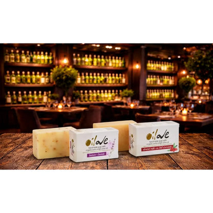 OILOVE® HANDGEMACHTES SEIFENSTÜCK MIT BIO-OLIVENÖL EXTRA NATIV