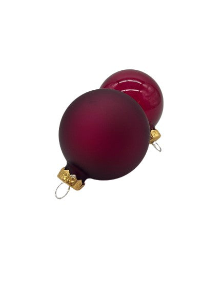 Weihnachtskugeln aus Glas 4er Set Granatapfel