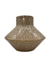 Jarrón "Nafi" de cerámica beige/marrón