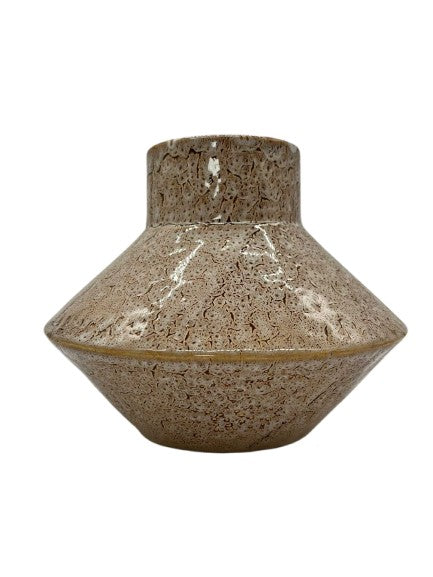 Vase "Nafi" ceramic beige / brown