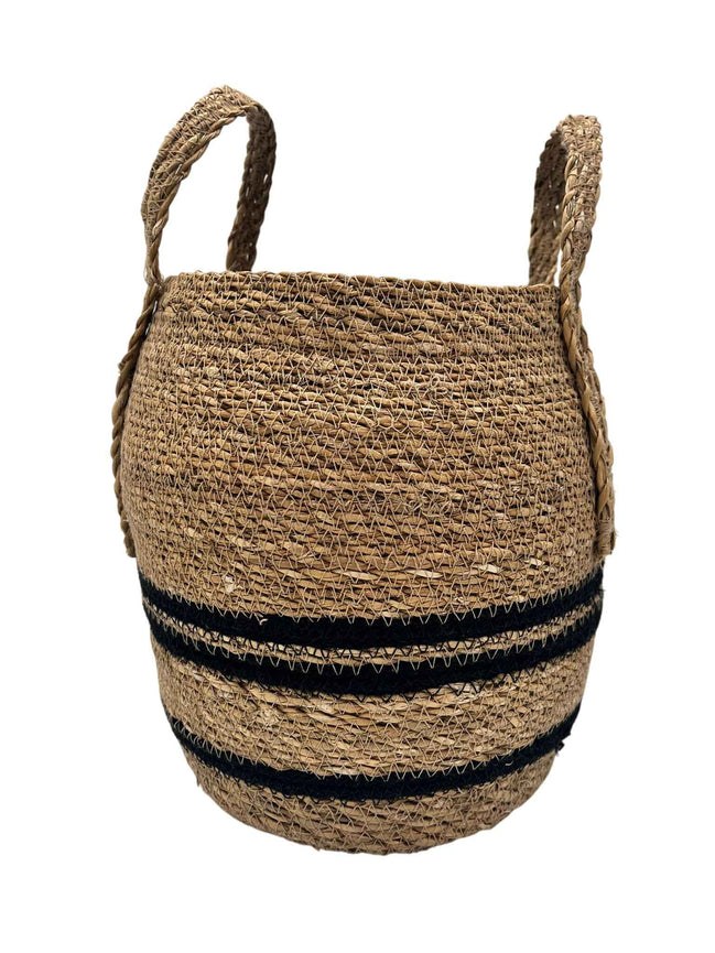 Korb mit Henkel Sisal naturfarben M Home Society