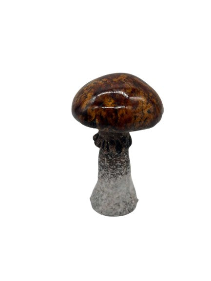 Ceramic mushrooms beige brown