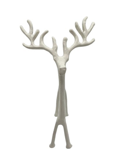 Hirsch ,Aluminium weiß Emaille