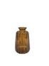 Amber mini vase made of glass