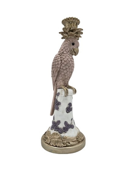 Kerzenständer Kakadu Rosa/Gold Werner Voss