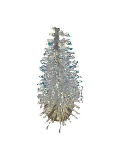 Tannenbaum weiß Glitzer aus Kunststoff